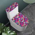 Boho Mandala Patchwork Pattern Print Toilet Lid And Tank Cover Set