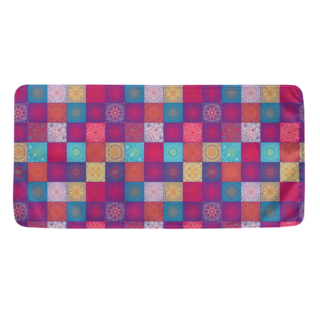 Boho Mandala Patchwork Pattern Print Towel