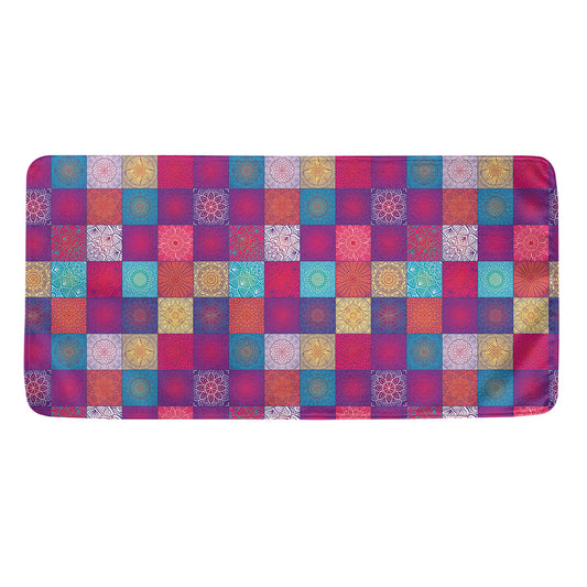 Boho Mandala Patchwork Pattern Print Towel