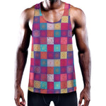 Boho Mandala Patchwork Pattern Print Training Tank Top