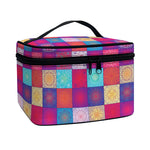 Boho Mandala Patchwork Pattern Print Travel Makeup Bag