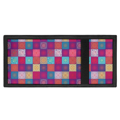 Boho Mandala Patchwork Pattern Print Trifold Wallet