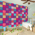 Boho Mandala Patchwork Pattern Print Wall Sticker