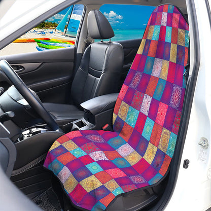 Boho Mandala Patchwork Pattern Print Waterproof Car Seat Cover
