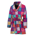 Boho Mandala Patchwork Pattern Print Women's Bathrobe