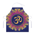 Boho Om Mandala Print Adjustable Apron