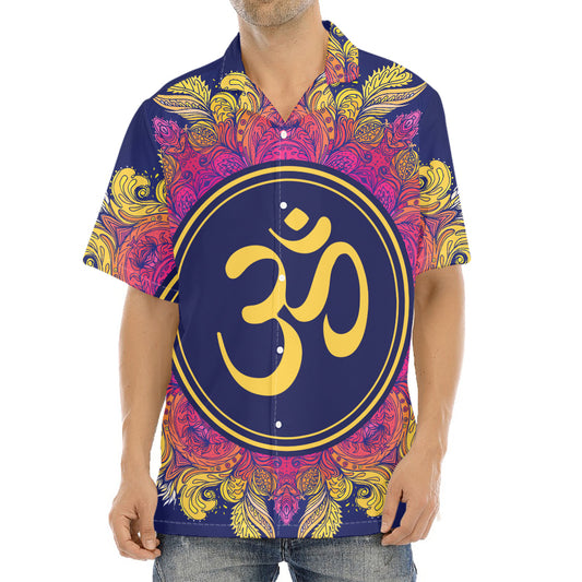 Boho Om Mandala Print Aloha Shirt