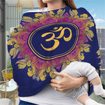Boho Om Mandala Print Baby Seat Cover