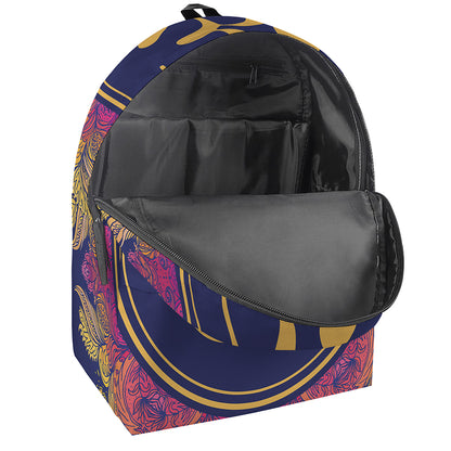 Boho Om Mandala Print Backpack