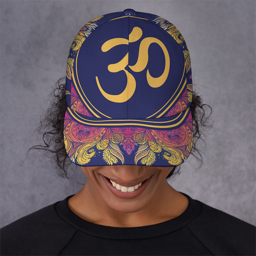 Boho Om Mandala Print Baseball Cap