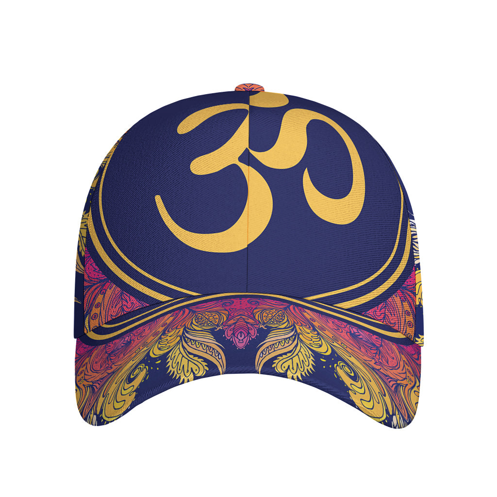 Boho Om Mandala Print Baseball Cap