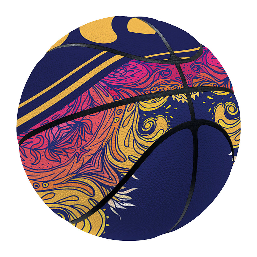 Boho Om Mandala Print Basketball