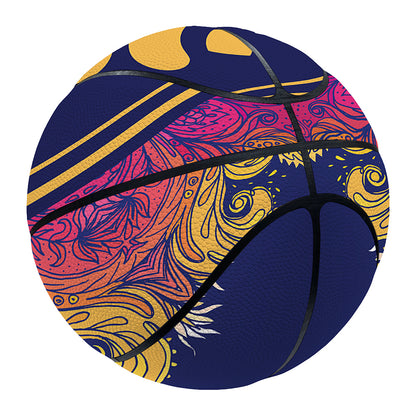 Boho Om Mandala Print Basketball