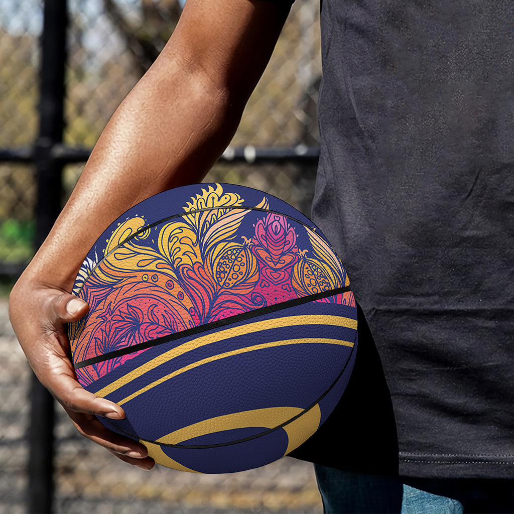 Boho Om Mandala Print Basketball