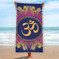 Boho Om Mandala Print Beach Towel