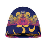 Boho Om Mandala Print Beanie