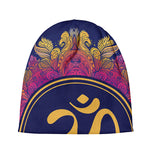 Boho Om Mandala Print Beanie