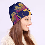 Boho Om Mandala Print Beanie