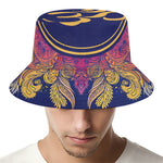 Boho Om Mandala Print Bucket Hat