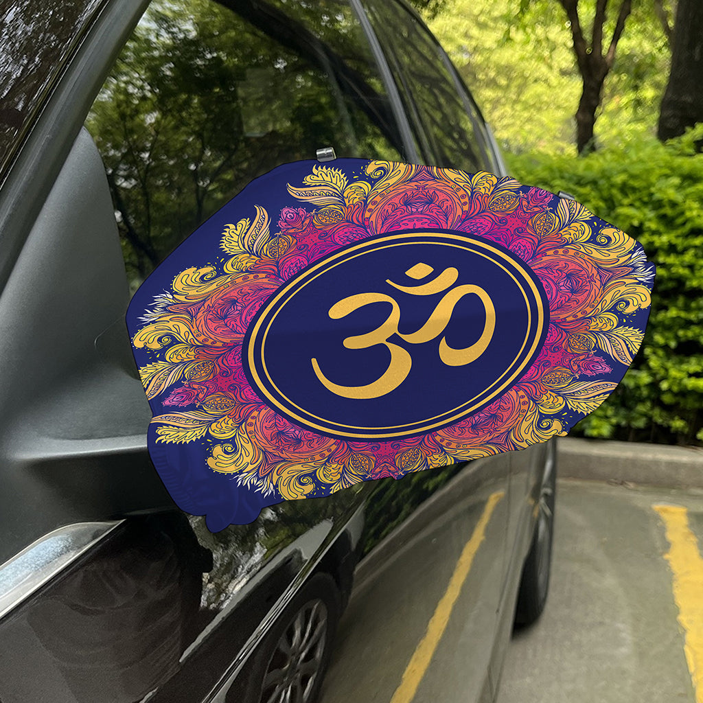 Boho Om Mandala Print Car Side Mirror Covers