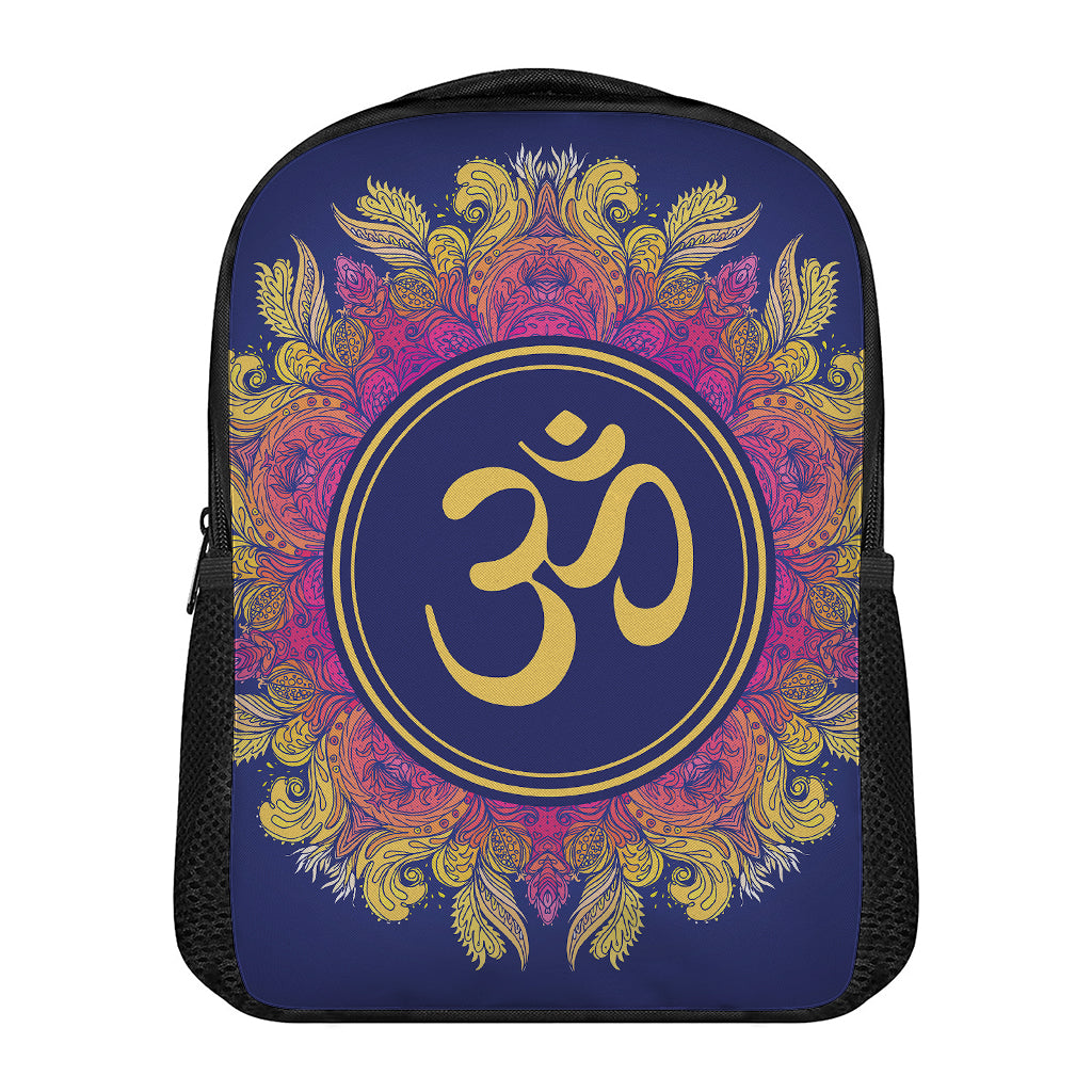 Boho Om Mandala Print Casual Backpack