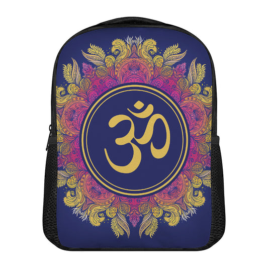 Boho Om Mandala Print Casual Backpack