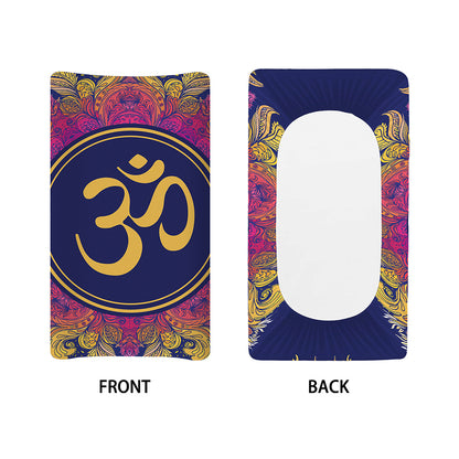 Boho Om Mandala Print Changing Pad Cover