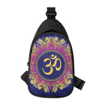 Boho Om Mandala Print Chest Bag