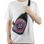 Boho Om Mandala Print Chest Bag