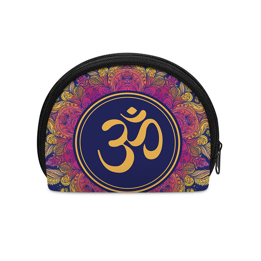 Boho Om Mandala Print Coin Purse