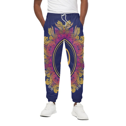 Boho Om Mandala Print Cotton Pants