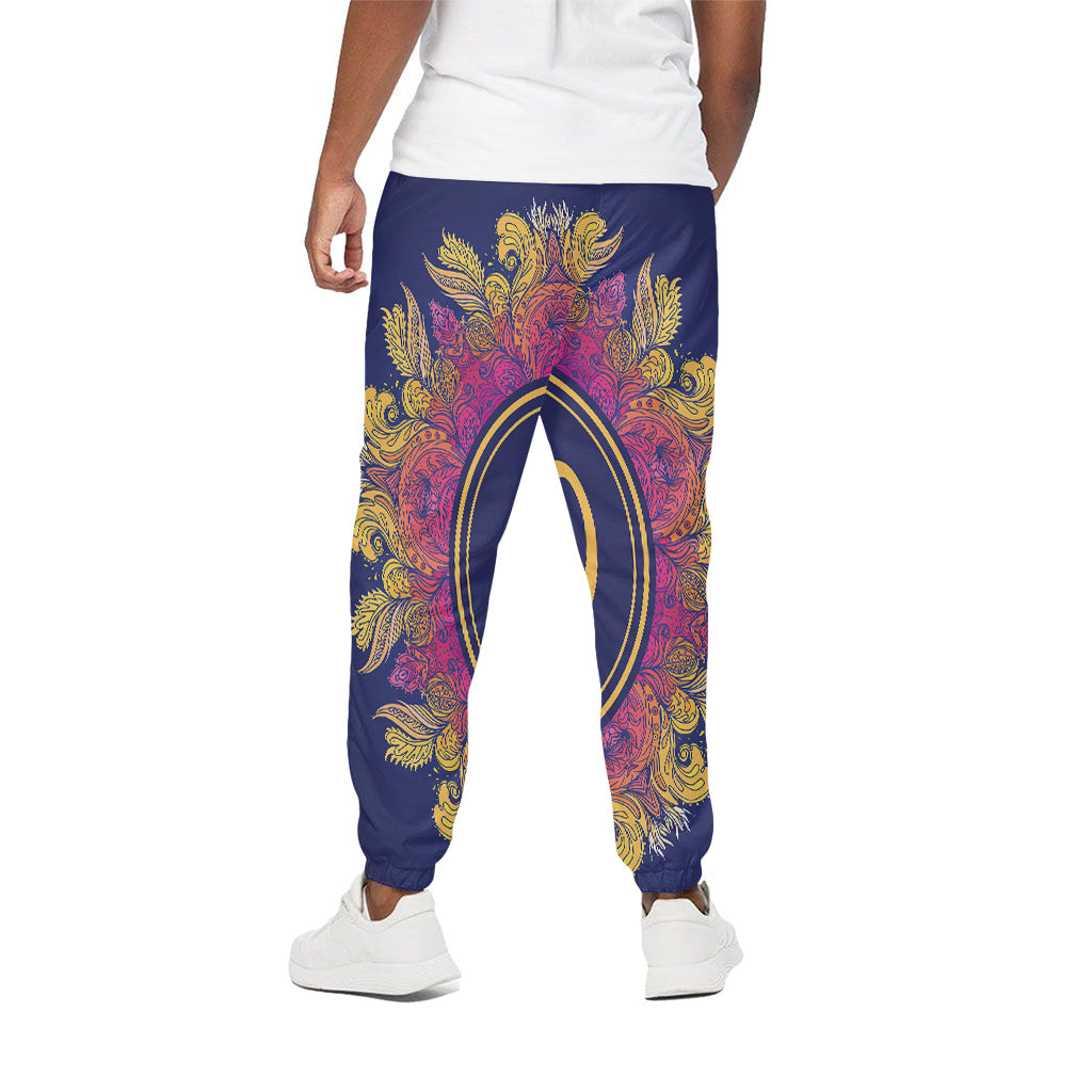 Boho Om Mandala Print Cotton Pants