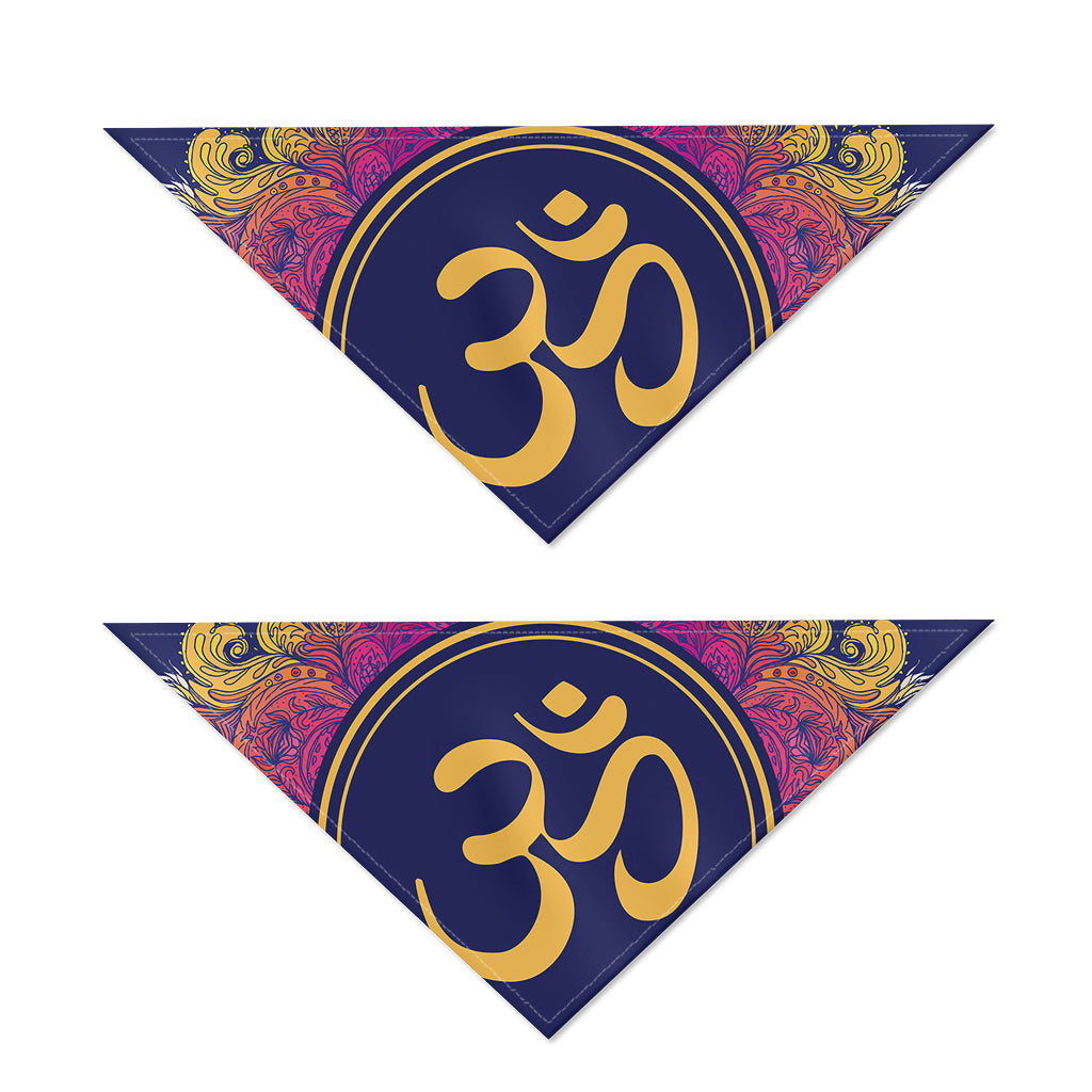 Boho Om Mandala Print Dog Bandana