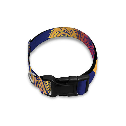 Boho Om Mandala Print Dog Collar