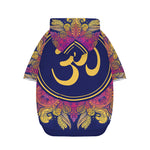 Boho Om Mandala Print Dog Zip Up Hoodie