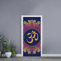 Boho Om Mandala Print Door Sticker