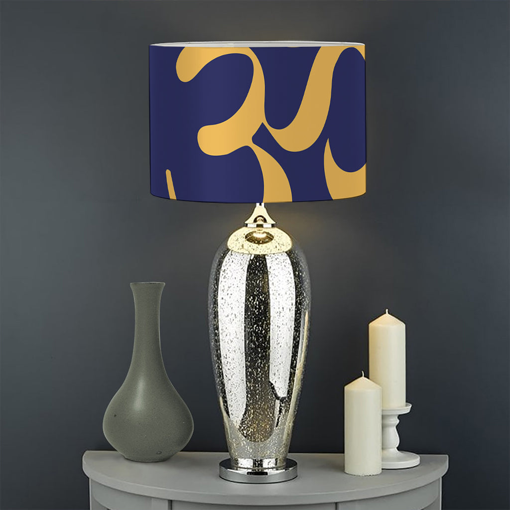 Boho Om Mandala Print Drum Lamp Shade