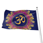 Boho Om Mandala Print Flag