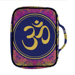 Boho Om Mandala Print Front Pocket Bible Bag