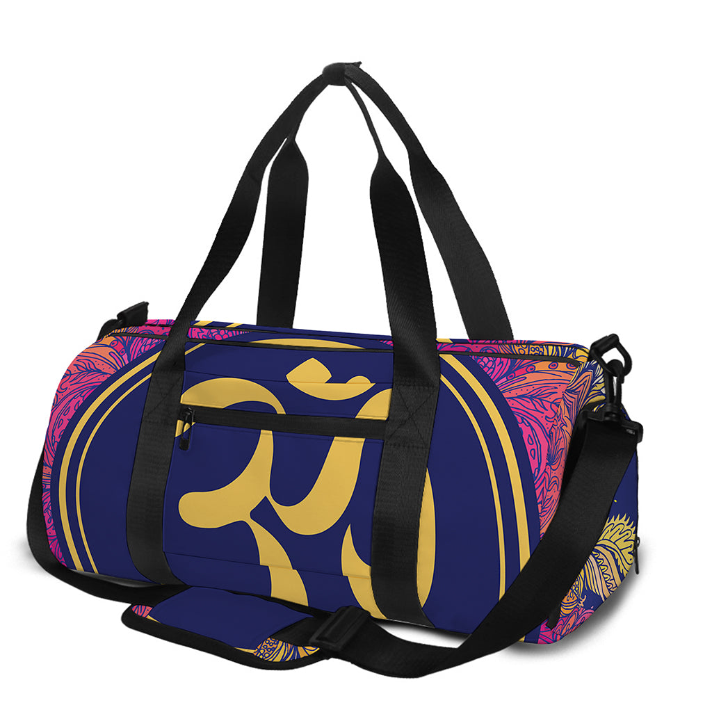 Boho Om Mandala Print Gym Bag
