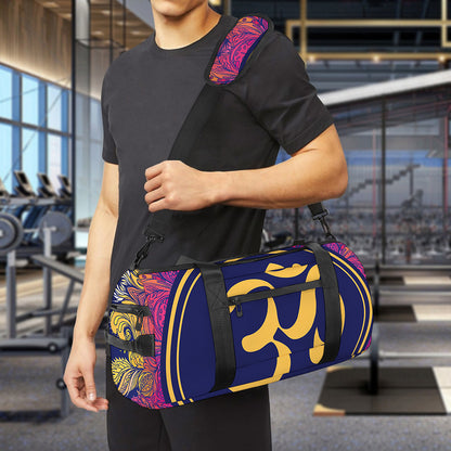 Boho Om Mandala Print Gym Bag