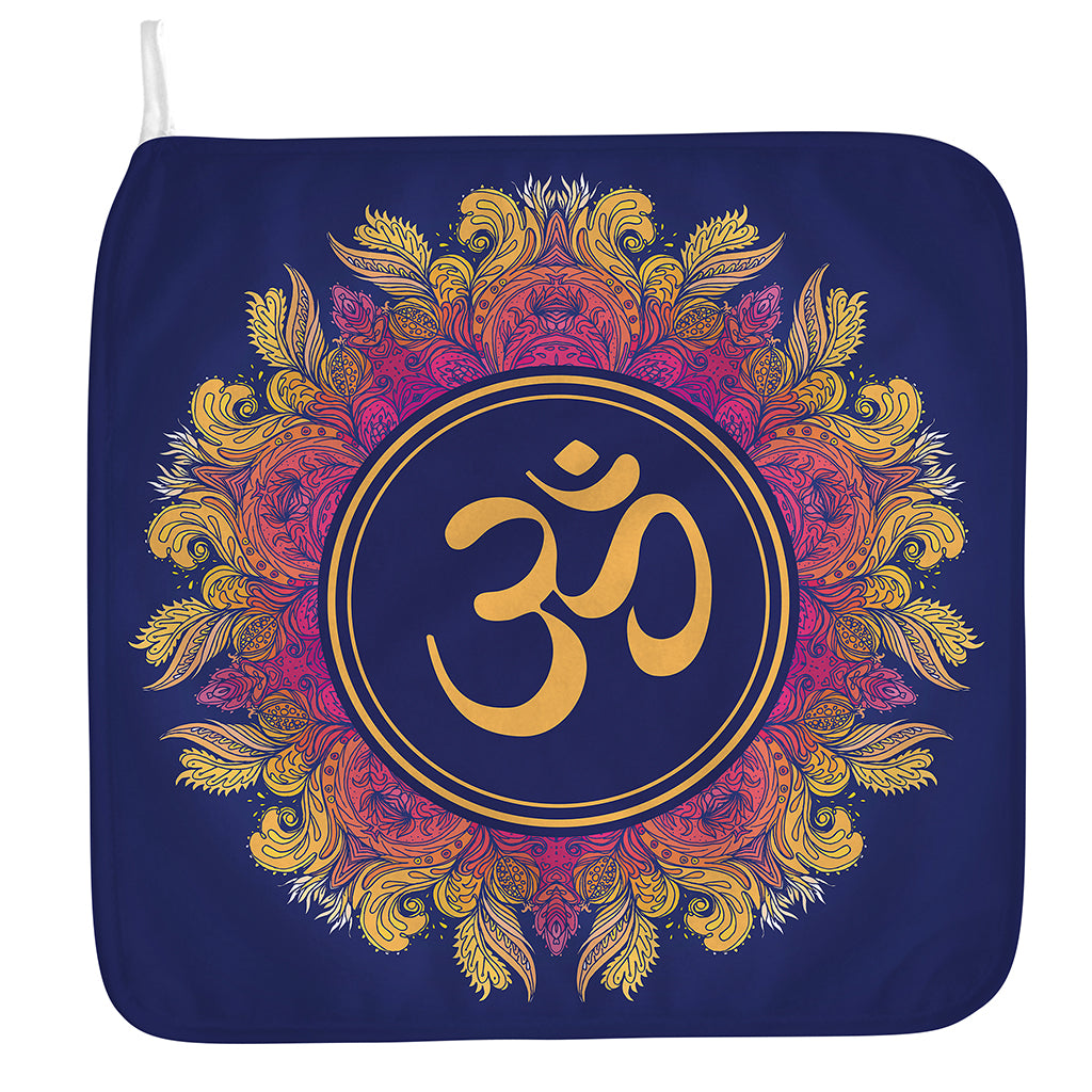 Boho Om Mandala Print Hand Towel