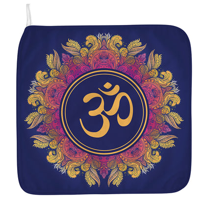 Boho Om Mandala Print Hand Towel