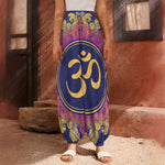 Boho Om Mandala Print Harem Pants