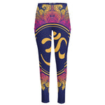 Boho Om Mandala Print High-Waisted Pocket Leggings