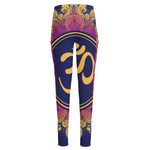 Boho Om Mandala Print High-Waisted Pocket Leggings