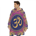 Boho Om Mandala Print Hoodie Blanket