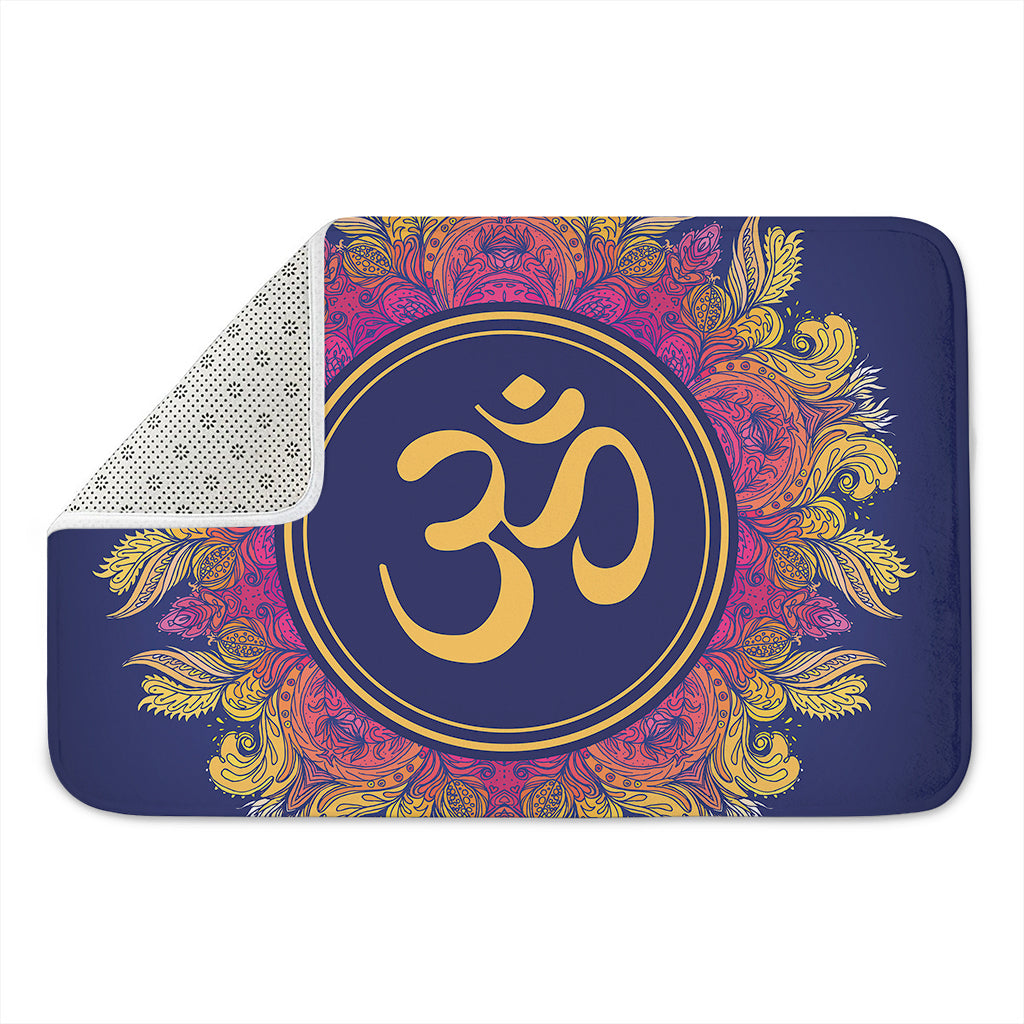 Boho Om Mandala Print Indoor Door Mat