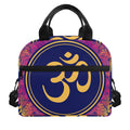 Boho Om Mandala Print Insulated Lunch Bag