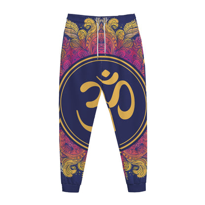Boho Om Mandala Print Jogger Pants